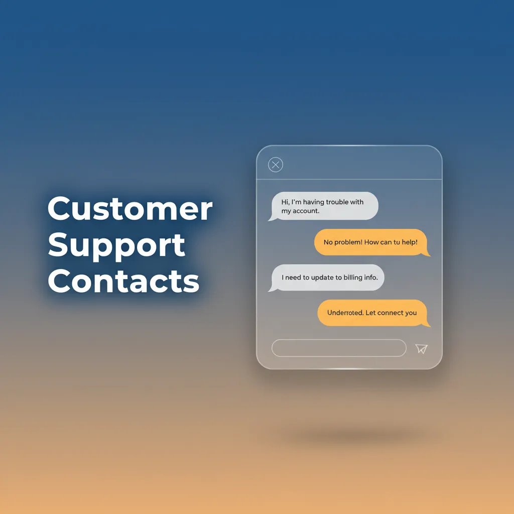 Support contacts for deposit or failed transaction help: 24/7 chat, help ticket, in-account email, messaging apps.