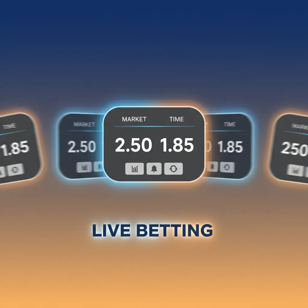 In-play betting screen with live odds, scores, and cash out for football, tennis, basketball, and cricket on mobile.