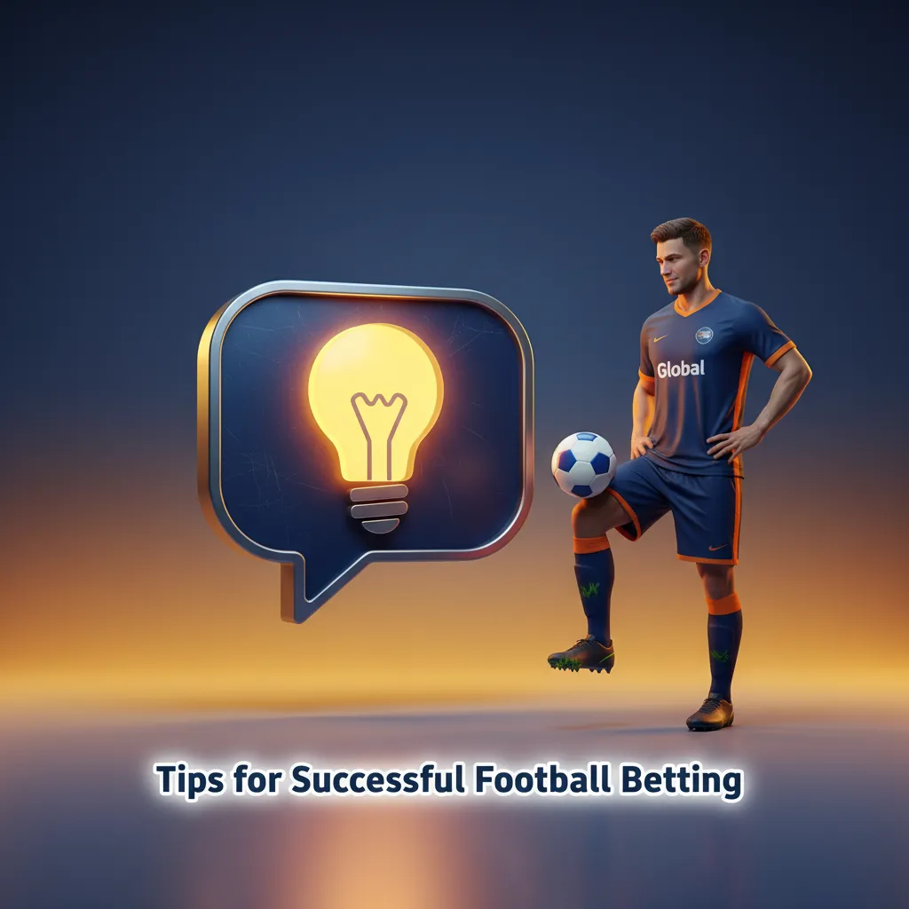 Infographic of football betting tips: form, team news, styles, home/away, schedule, weather, bankroll, timing, motivation.