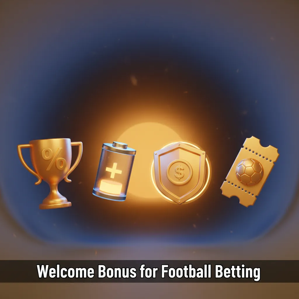 1win welcome bonus for football betting: 500% up to $2,000 for new users, banner with ball, pre-match and live markets.