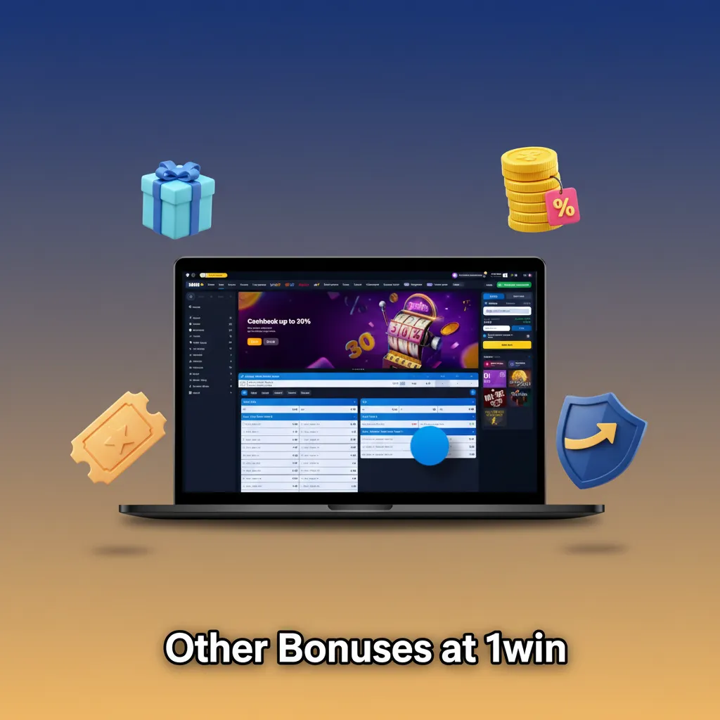 Other Bonuses at 1win: casino and sportsbook offers like free spins, cashback, tournaments, free bet, odds boosts