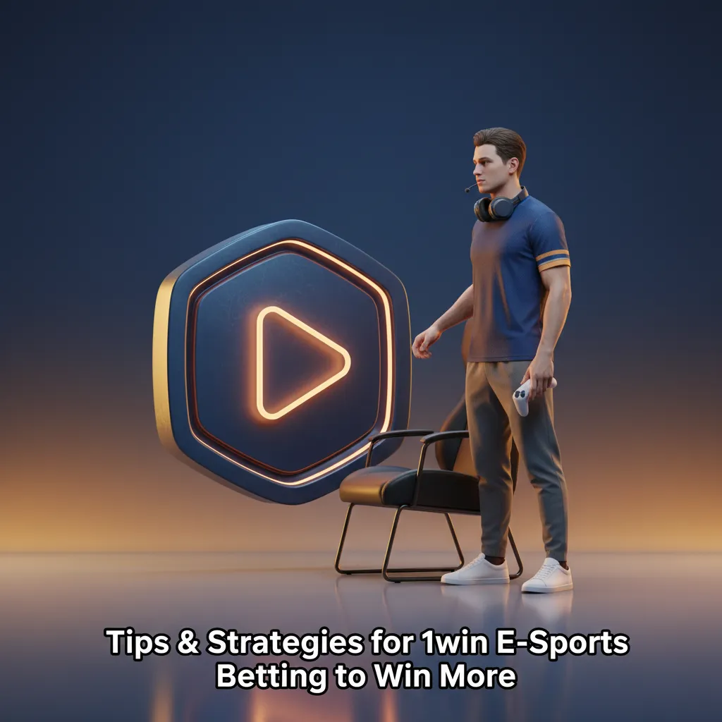 1win esports betting tips infographic: bankroll, research meta, odds shopping, live betting, avoid chasing, track results.