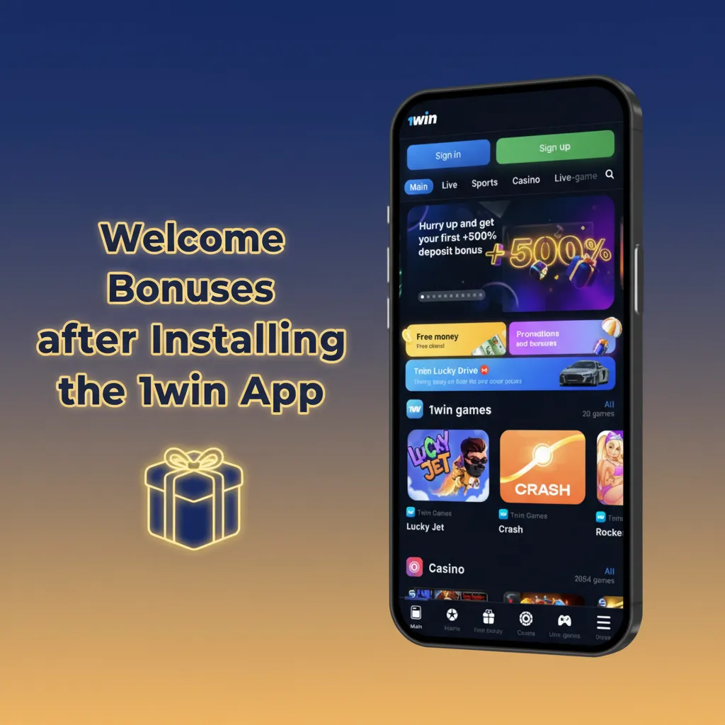 1win app promo: New players get 500% bonus up to $2,000 for sportsbook and casino; min $10 deposit.