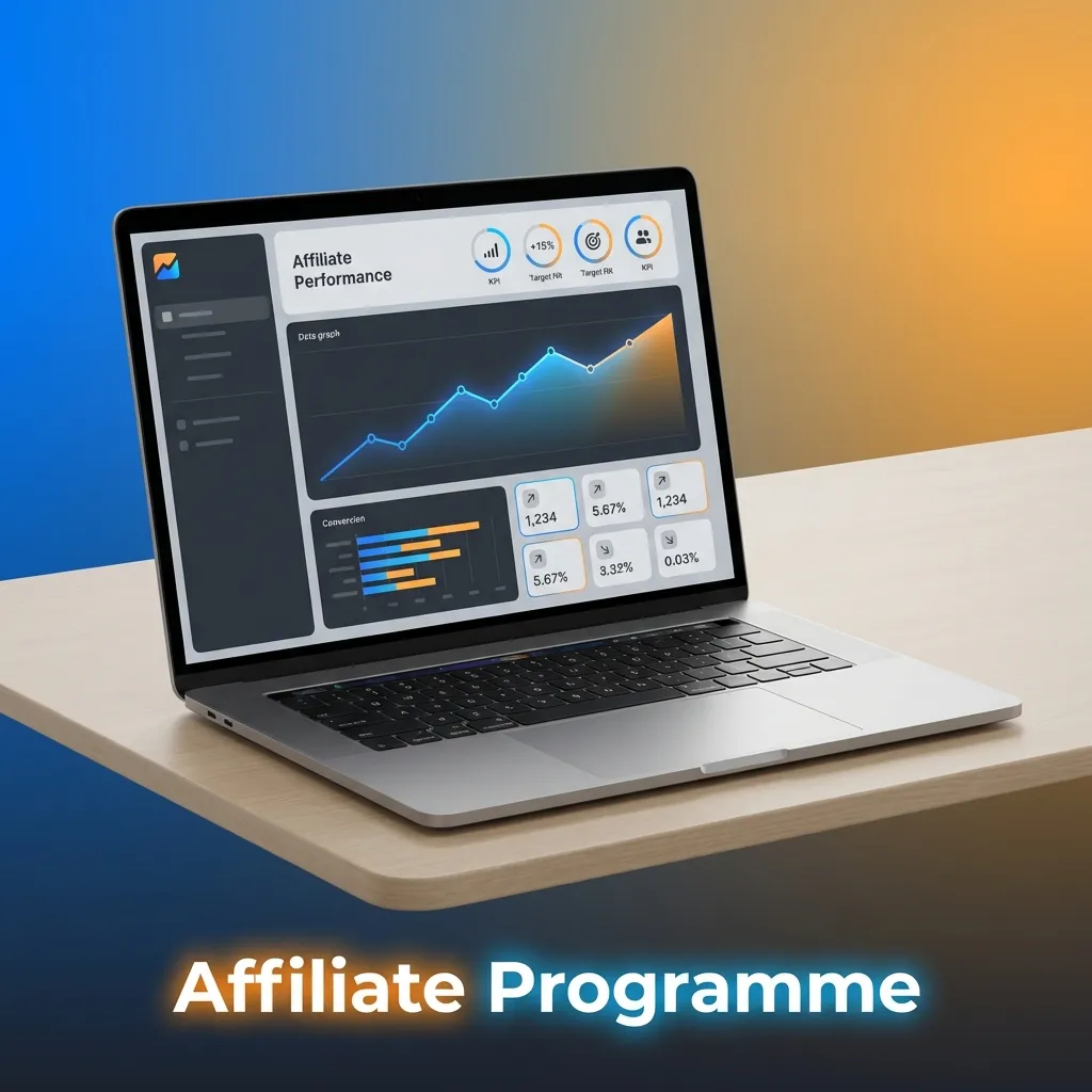 1win affiliate programme dashboard showing revenue share tiers, tracking links, and commission structure up to 60%