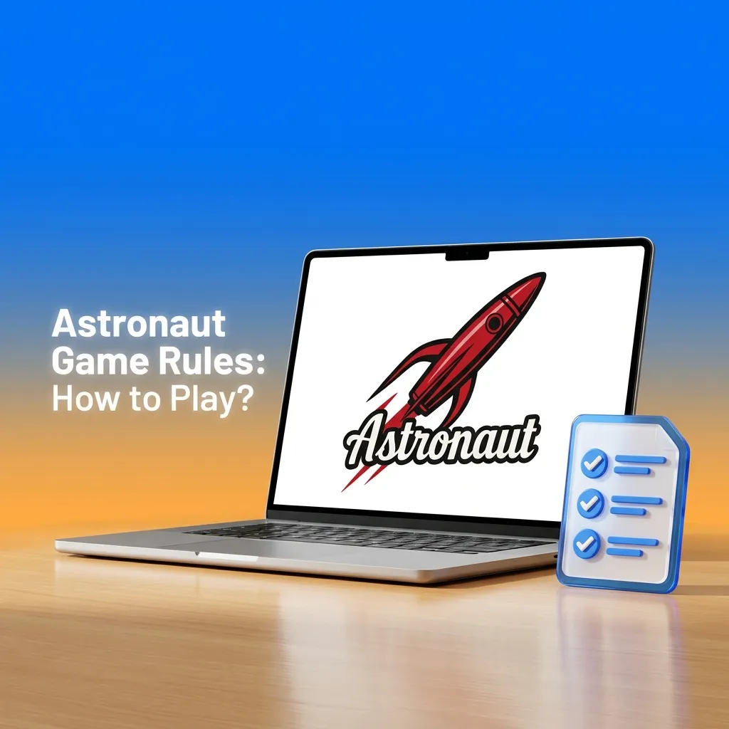Astronaut character launching upward with increasing multiplier display showing crash game betting mechanics