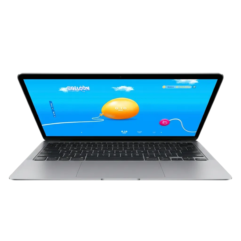 1win Balloon crash game interface showing growing multiplier and cash-out button for Indian players