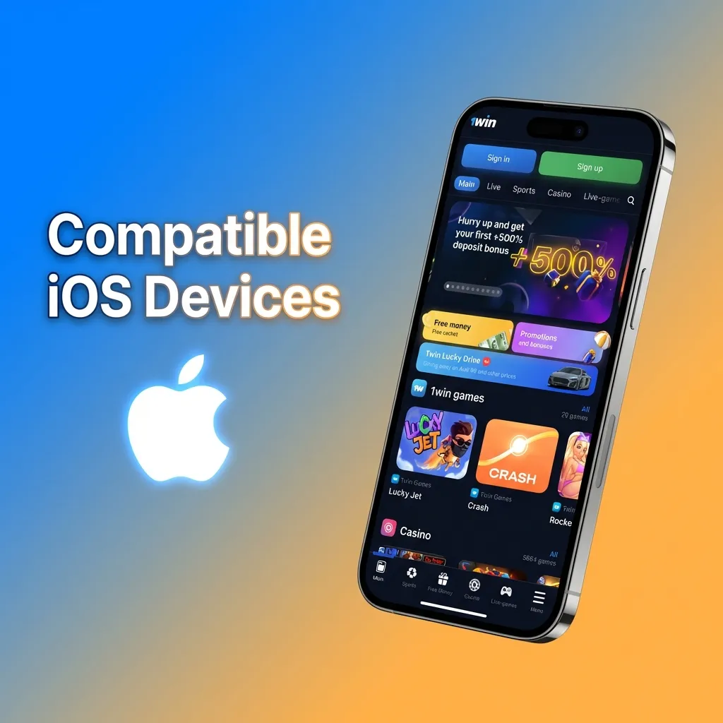 List of compatible iOS devices including iPhone X through 15 series, iPad 6th gen and later, and all iPad Pro models