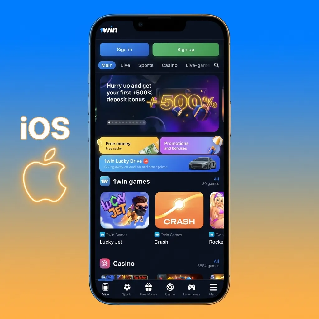 iOS app download screen showing App Store interface with Get button and installation instructions