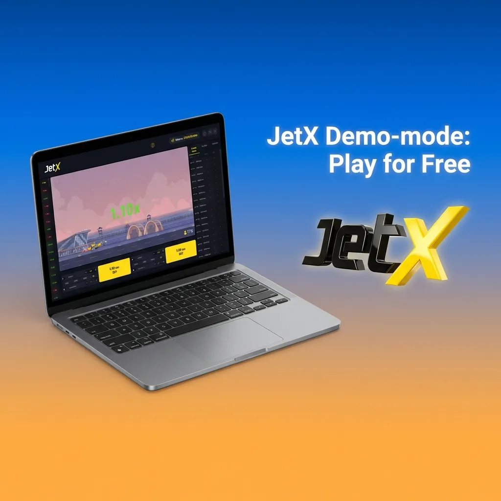 JetX demo mode interface showing virtual credits, multiplier display, and dual-bet feature for risk-free practice play