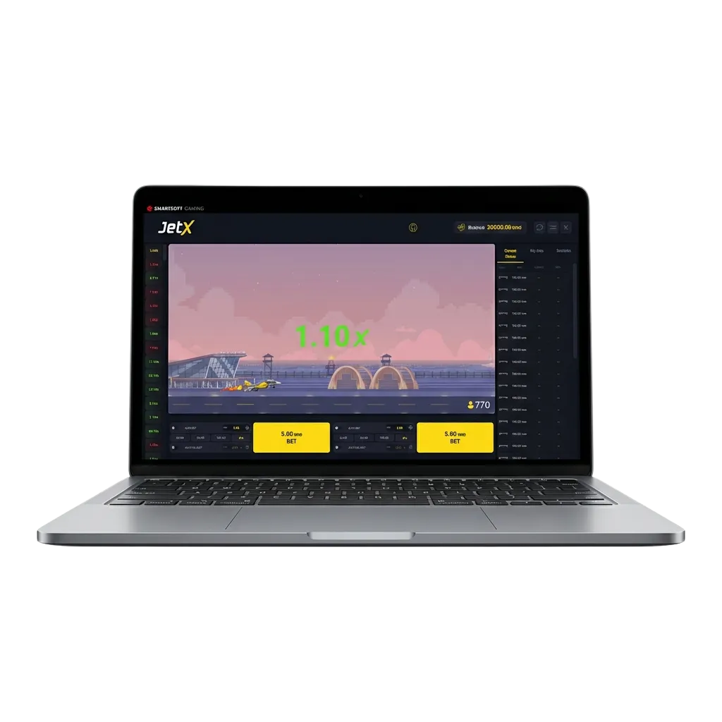 Players watch a plane take off in JetX crash game on 1win, featuring 97% RTP and 500% bonus up to 2000 USD