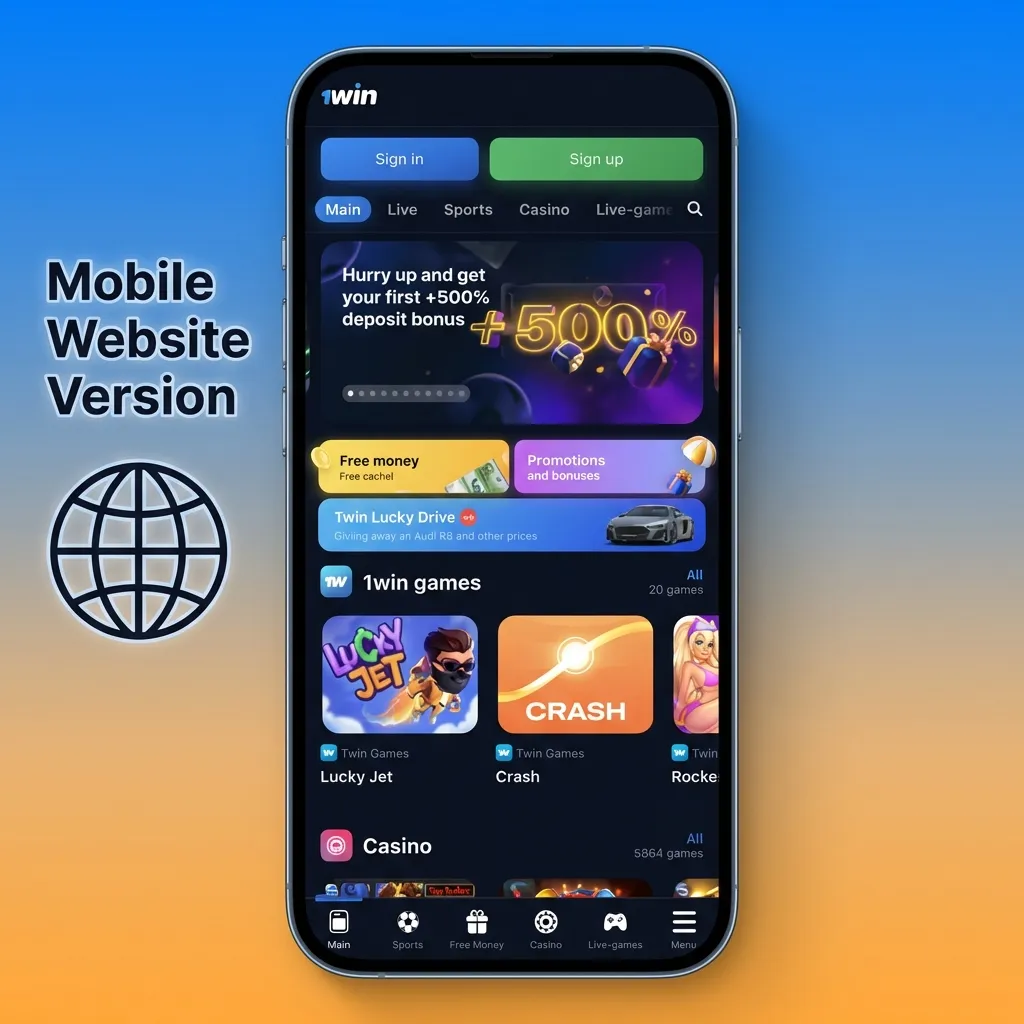 Mobile betting site interface showing responsive design, fast loading, and browser-based access without app installation