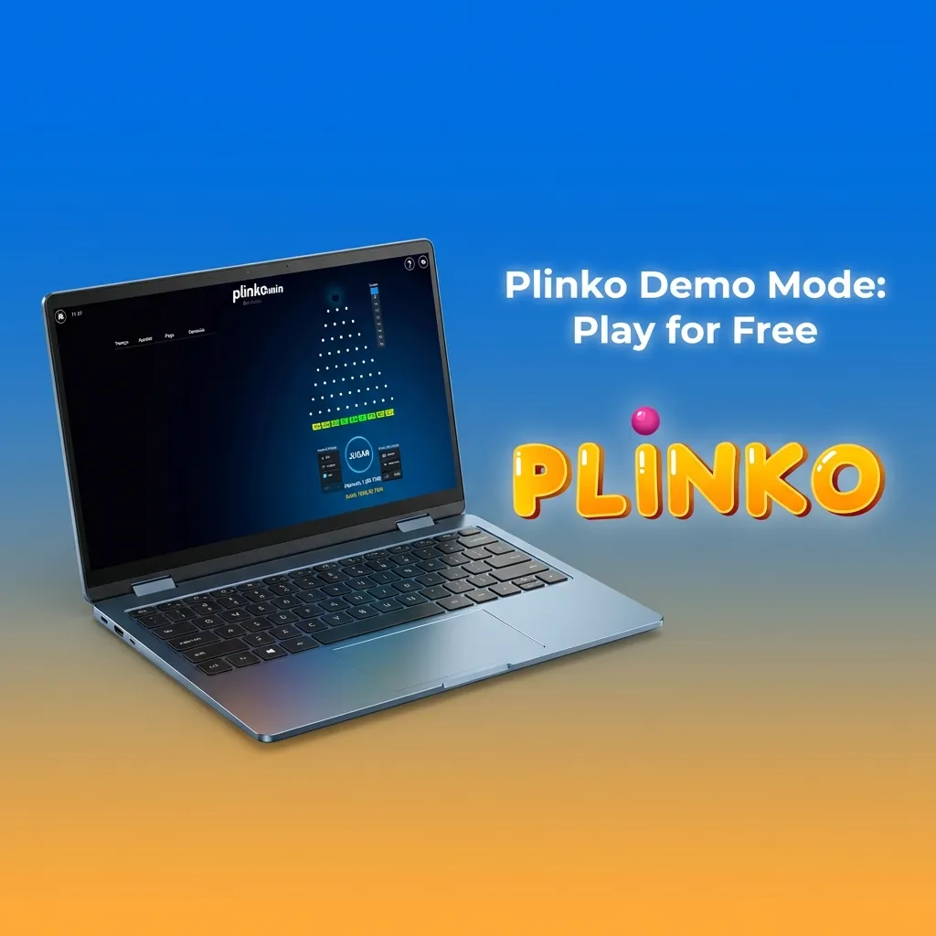 Player testing Plinko game in demo mode with virtual credits on 1win platform