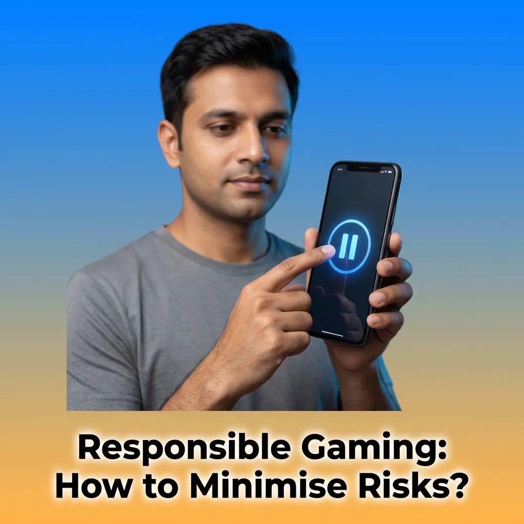 Person setting budget limits on gambling app to practice responsible gaming and minimize financial risks