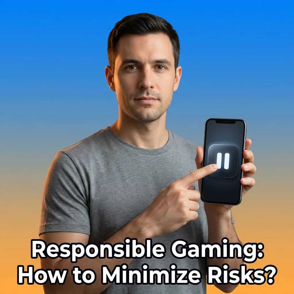 Person setting budget limits on mobile casino app to practice responsible gaming and prevent gambling problems