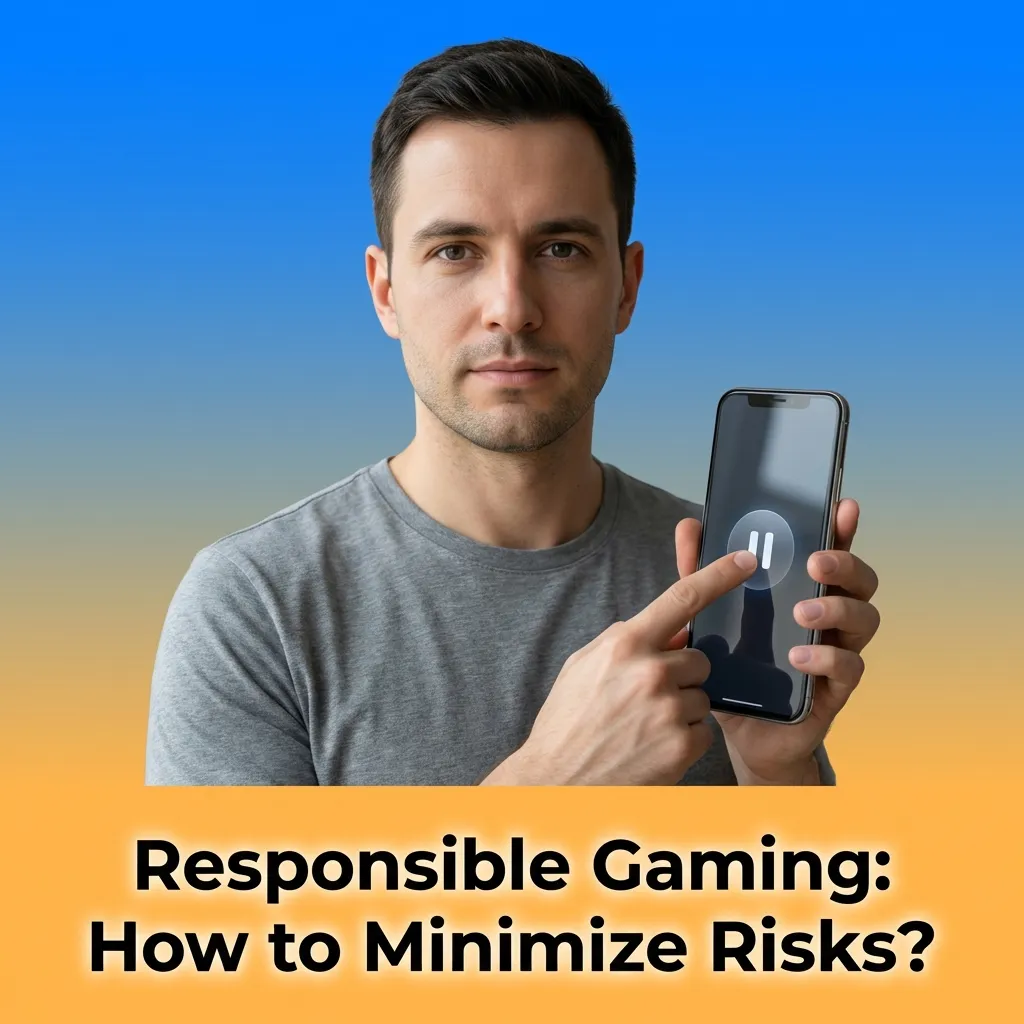 Person reviewing budget and time limits on gaming platform to demonstrate responsible gambling practices