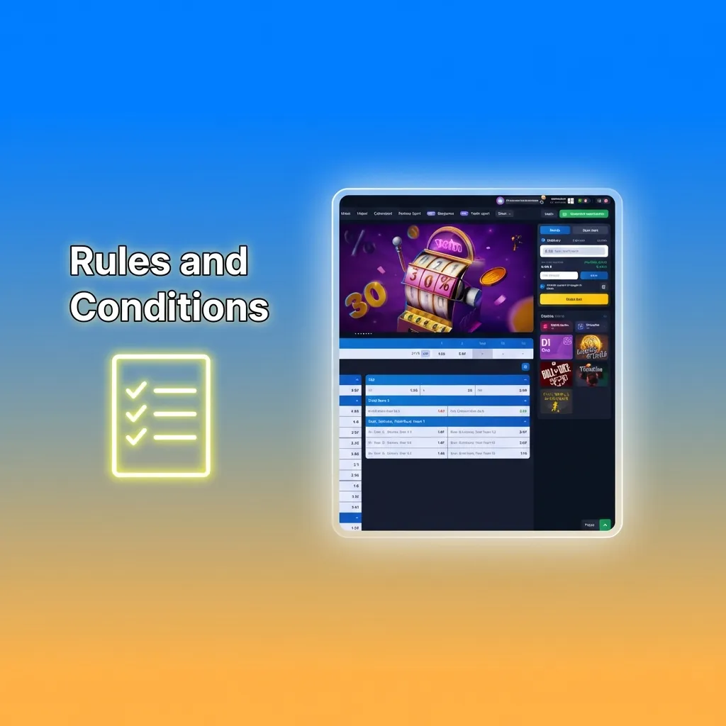 Platform terms and conditions document showing age, account, bonus, verification, and compliance rules for players.