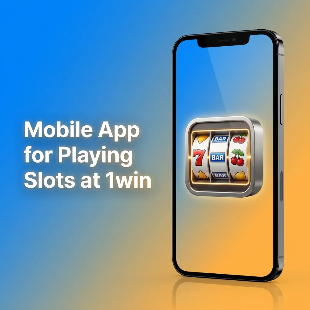 1win mobile app interface showing slot games library with navigation menu and game selection options