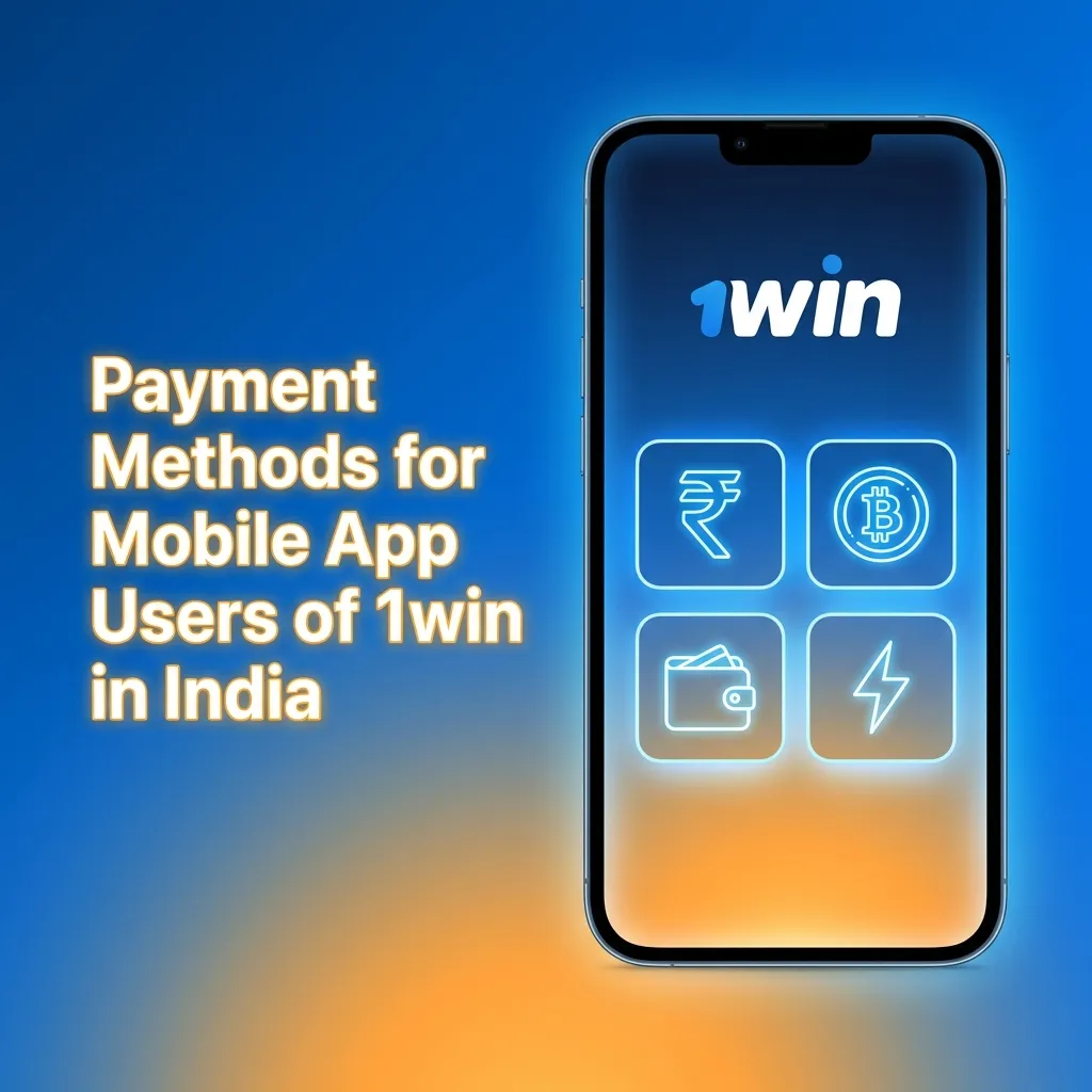 Table showing 1win app payment methods for India including UPI, Paytm, PhonePe, IMPS with deposit and withdrawal limits in rupees