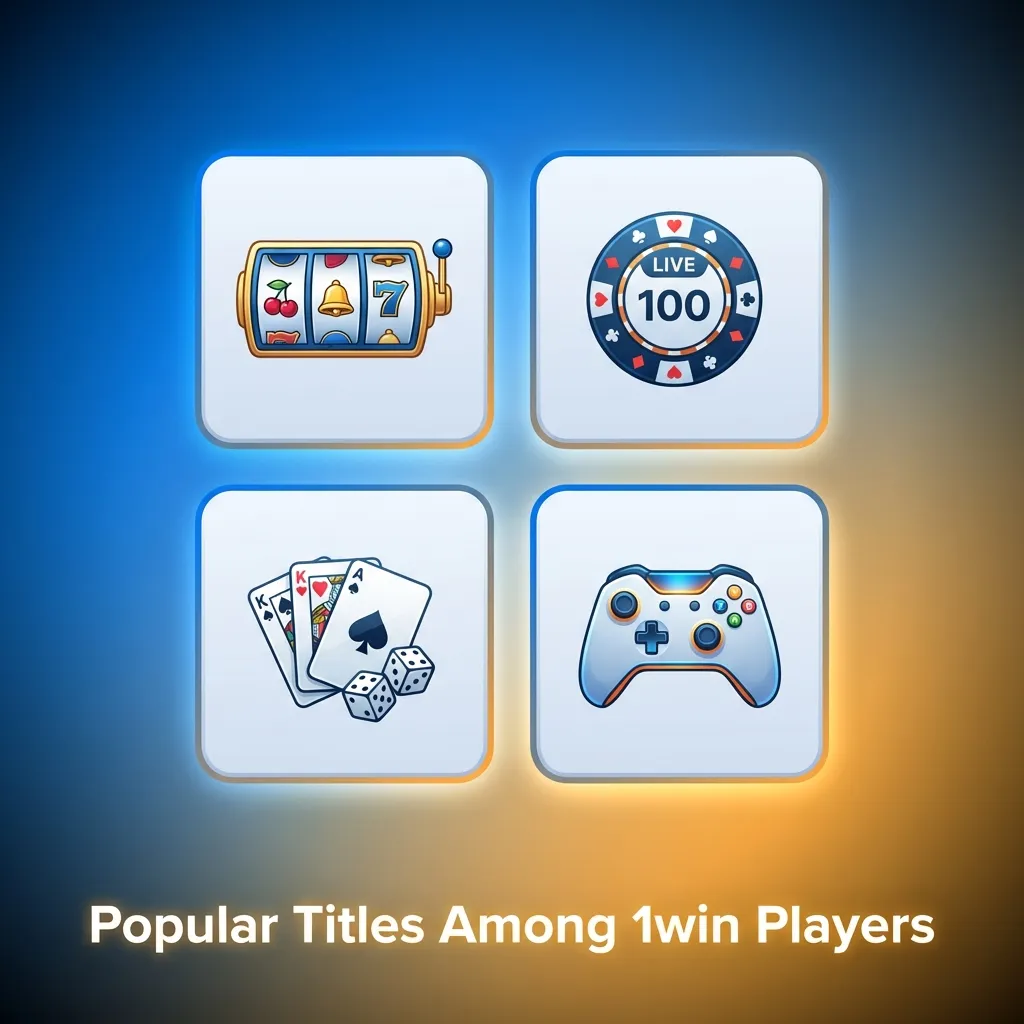 Top 1win casino games including Aviator, Sweet Bonanza, Gates of Olympus, and live dealer options for Indian players