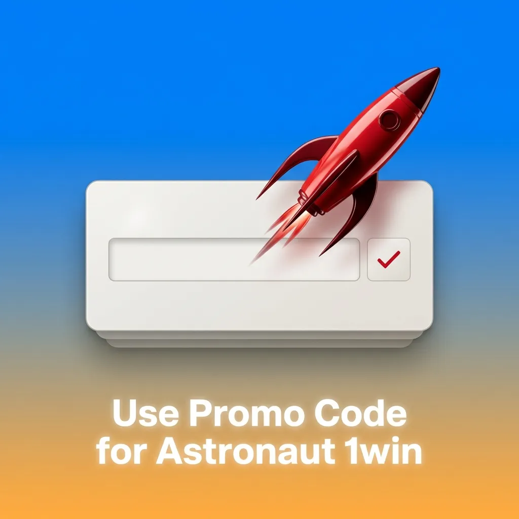 Enter promo code ASTROWIN on 1win for bonus rewards and free bets on Astronaut game during signup or deposit.