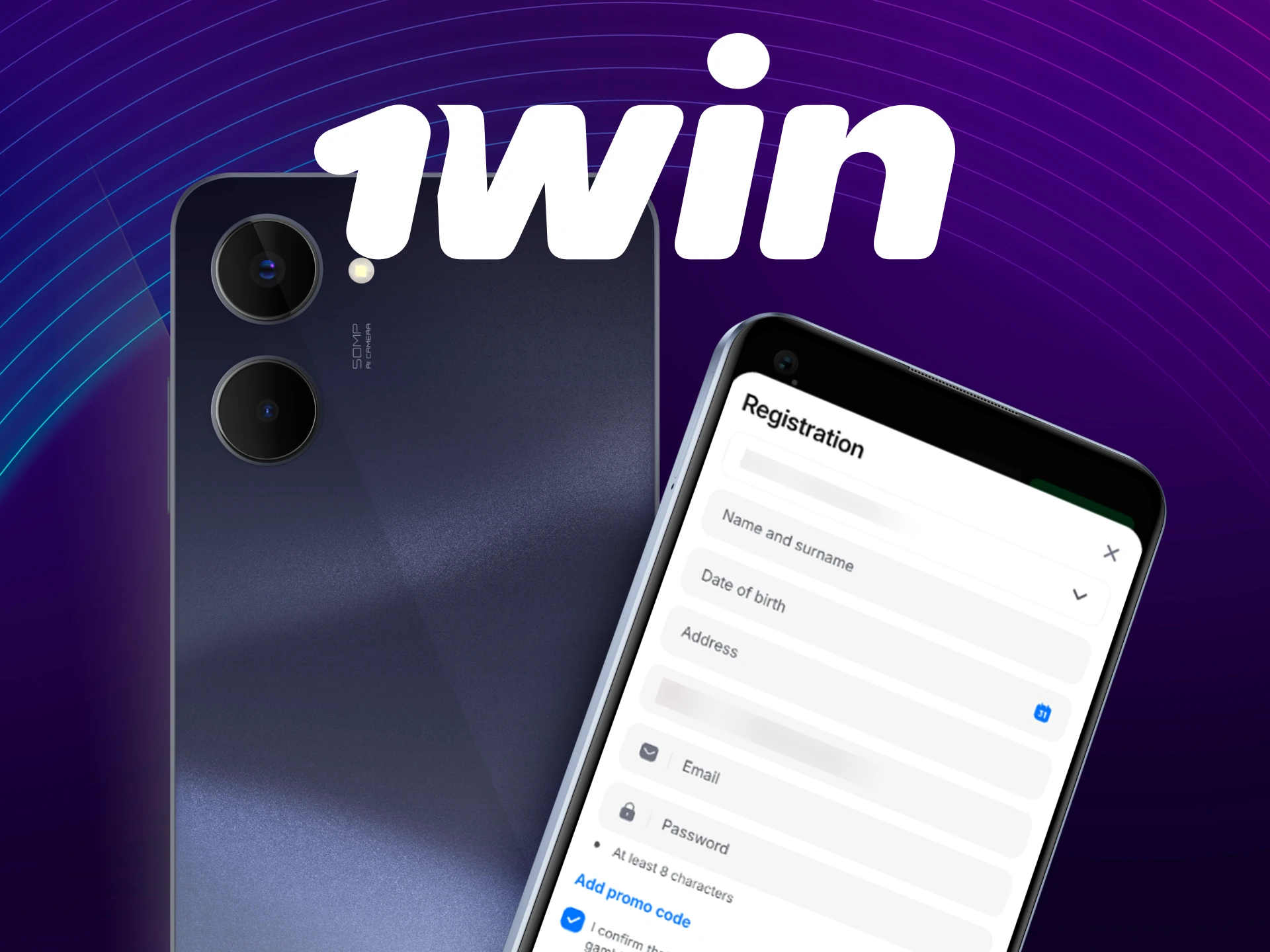 Complete the registration process in the official 1win Android App today.