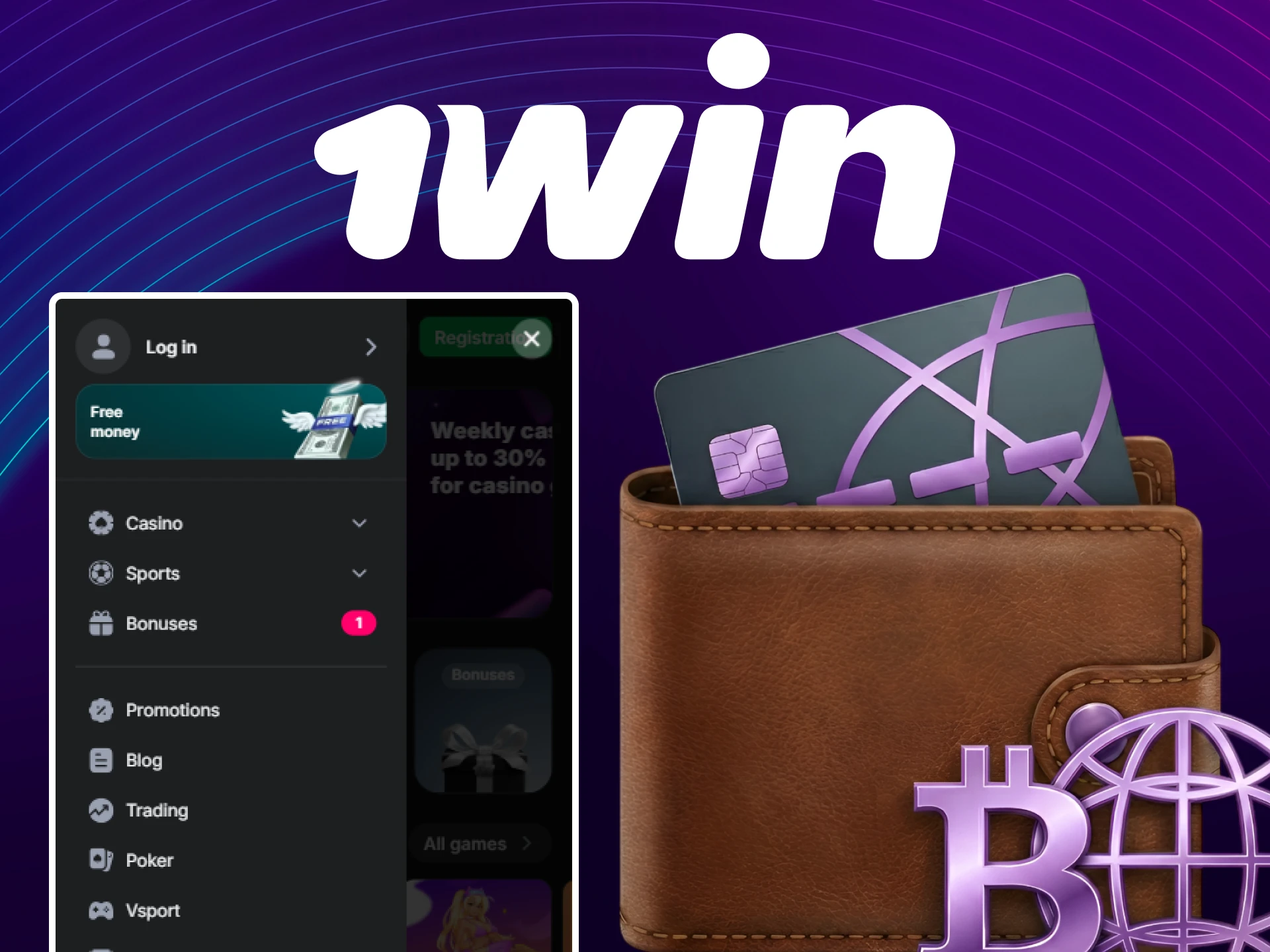 Make secure payments in the 1win App from any Global location.