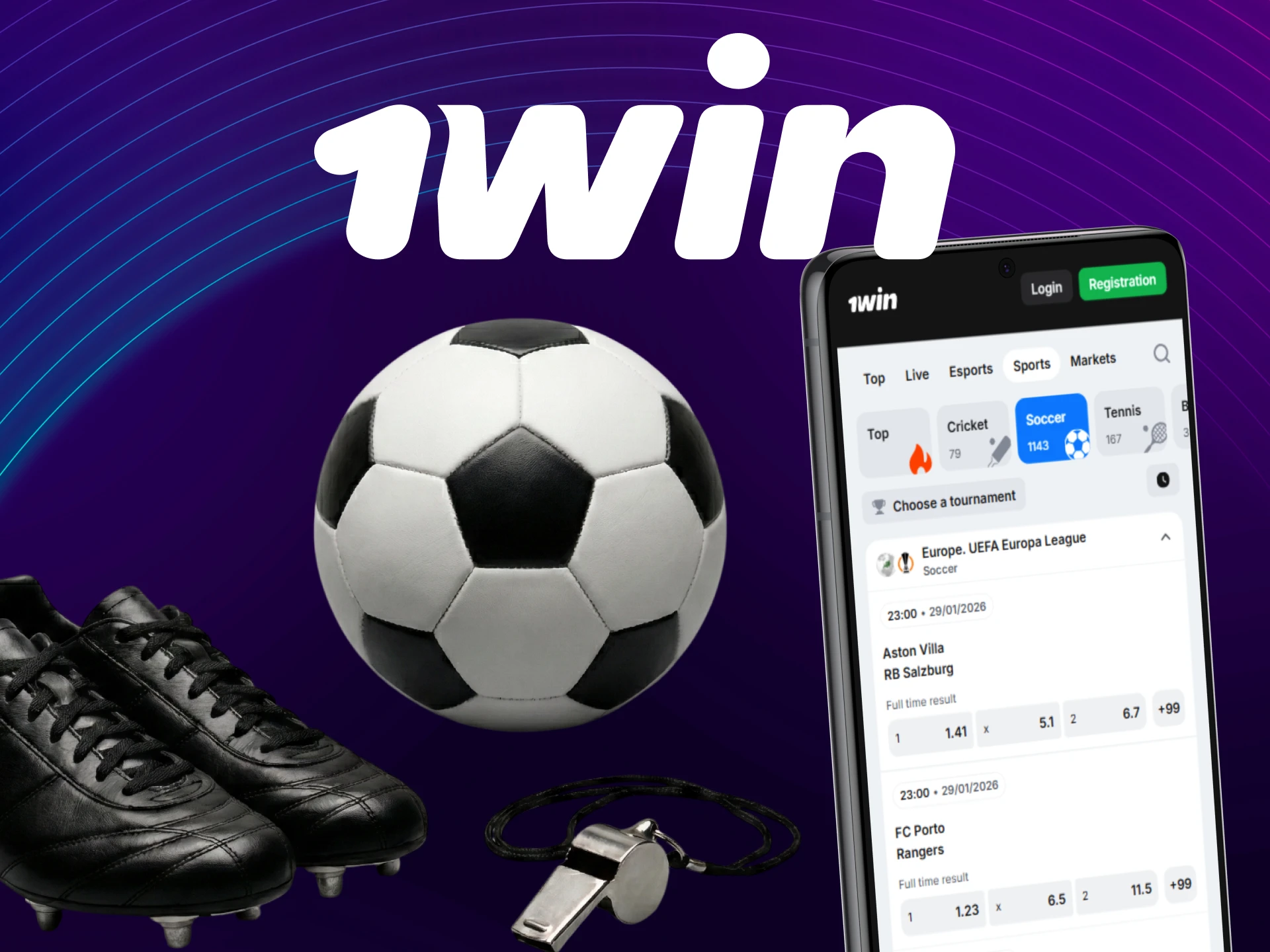 Download the official 1win Football App and start betting on mobile.