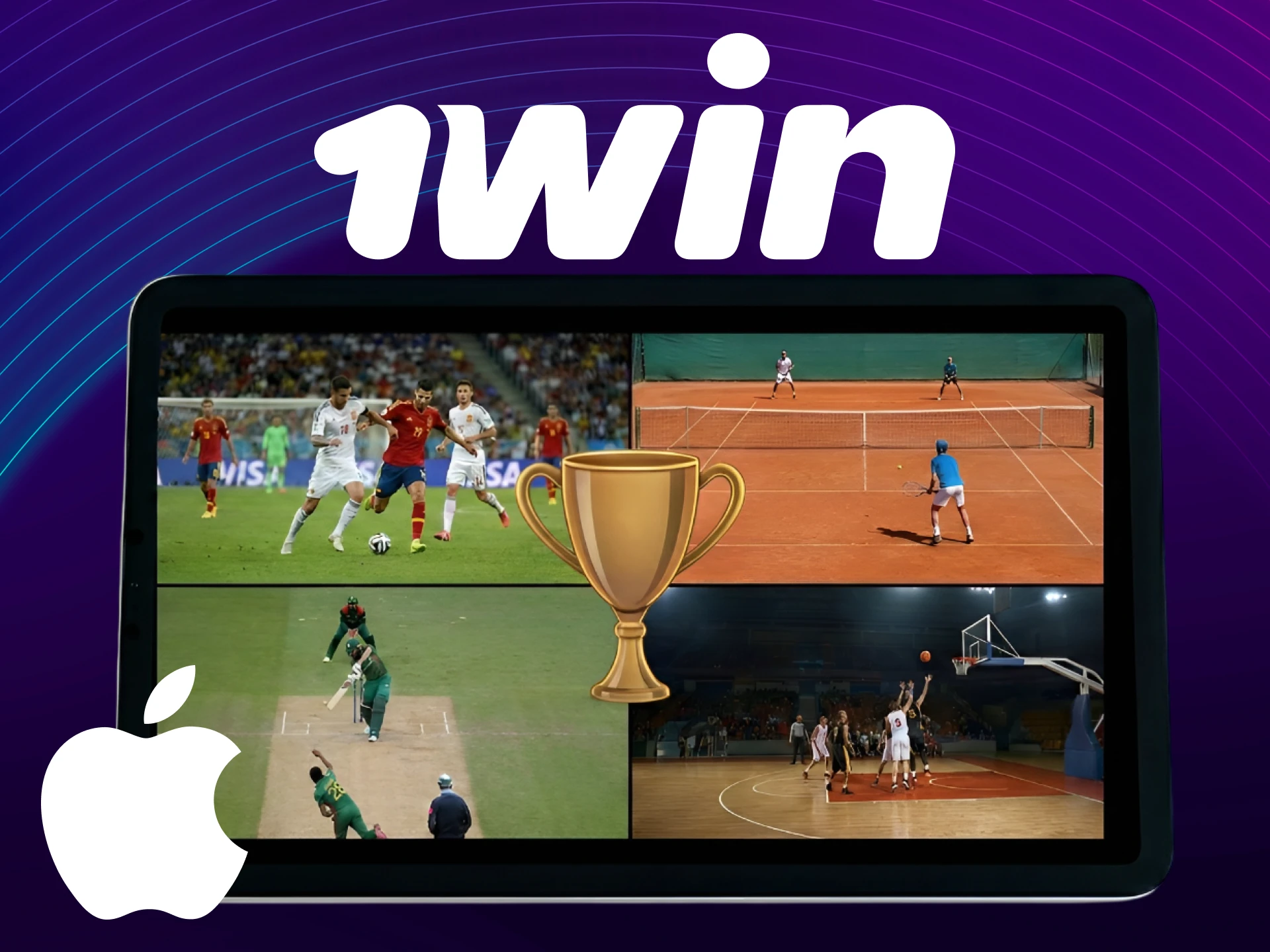 Start sports betting on your mobile device through the 1win App.