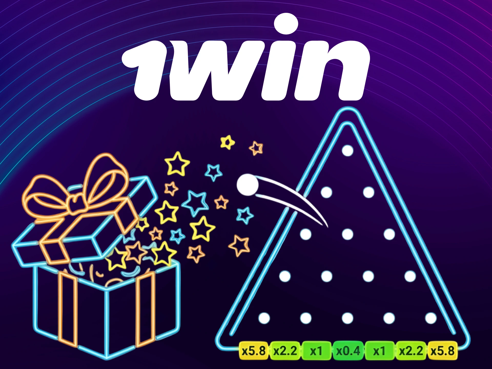 Claim a welcome bonus to play the Plinko Game at 1win.