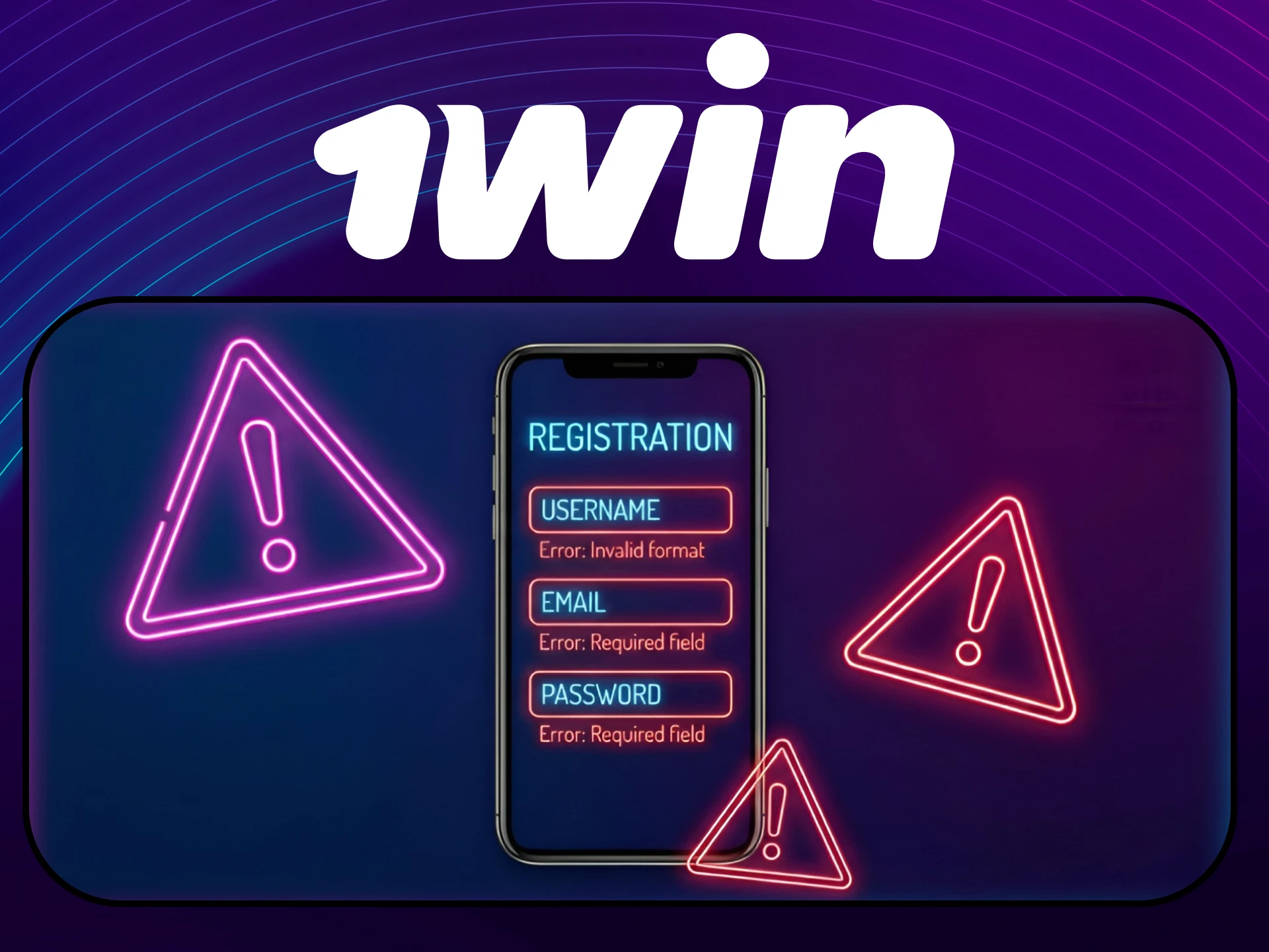 Solve potential issues during the 1win Registration and Login process easily.