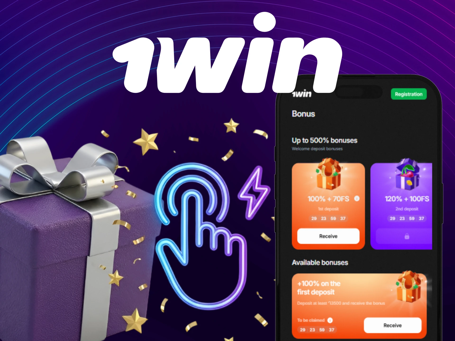 Install the 1win mobile App and claim your Welcome Bonuses now.