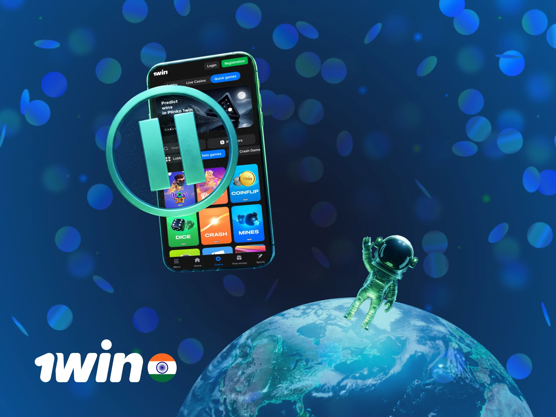 Practice responsible gaming to minimize risks while playing Astronaut at 1win.