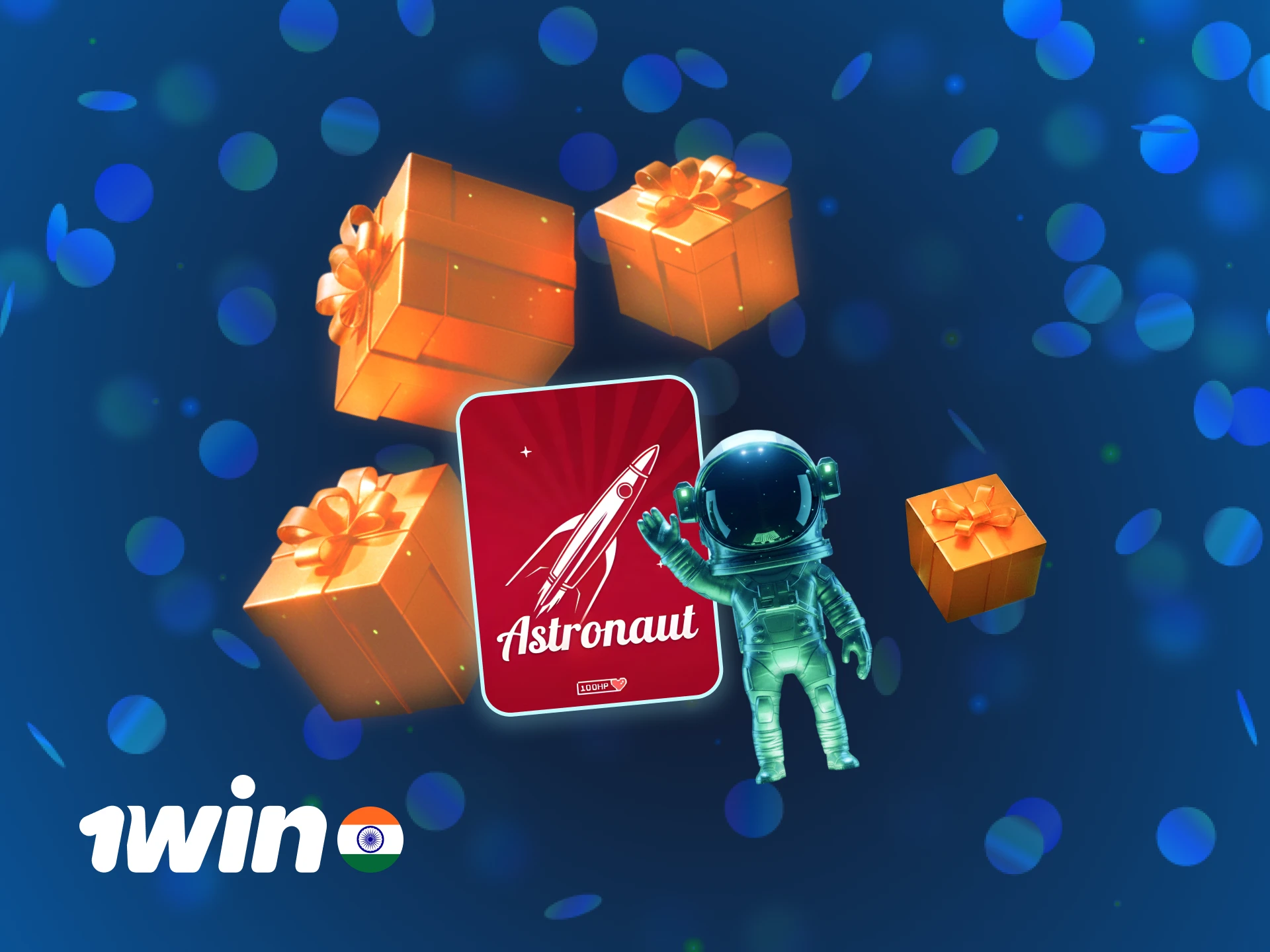 Claim your 1win welcome bonus to play the Astronaut game.