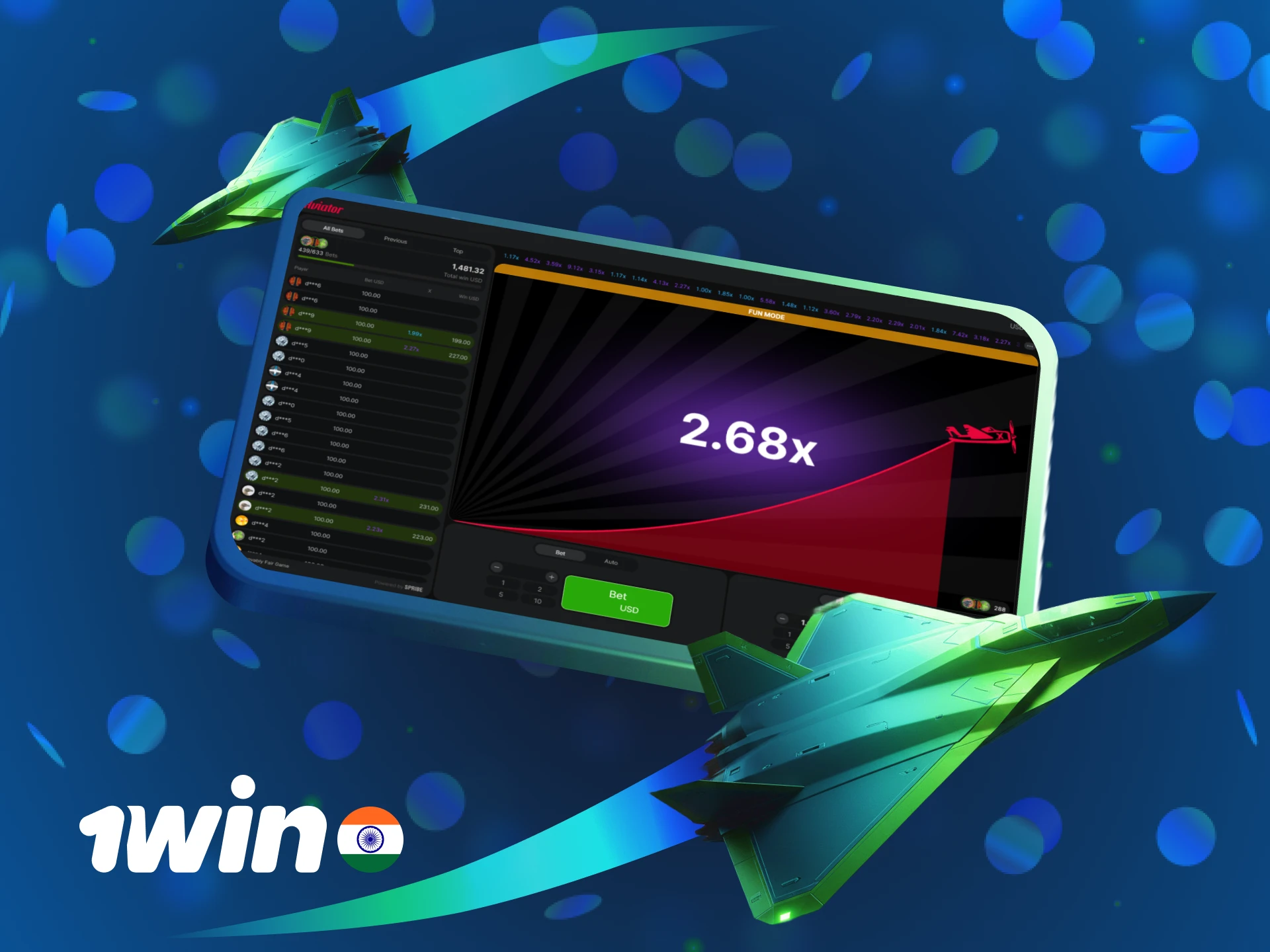 Start playing the Aviator 1win demo mode to master your strategy.