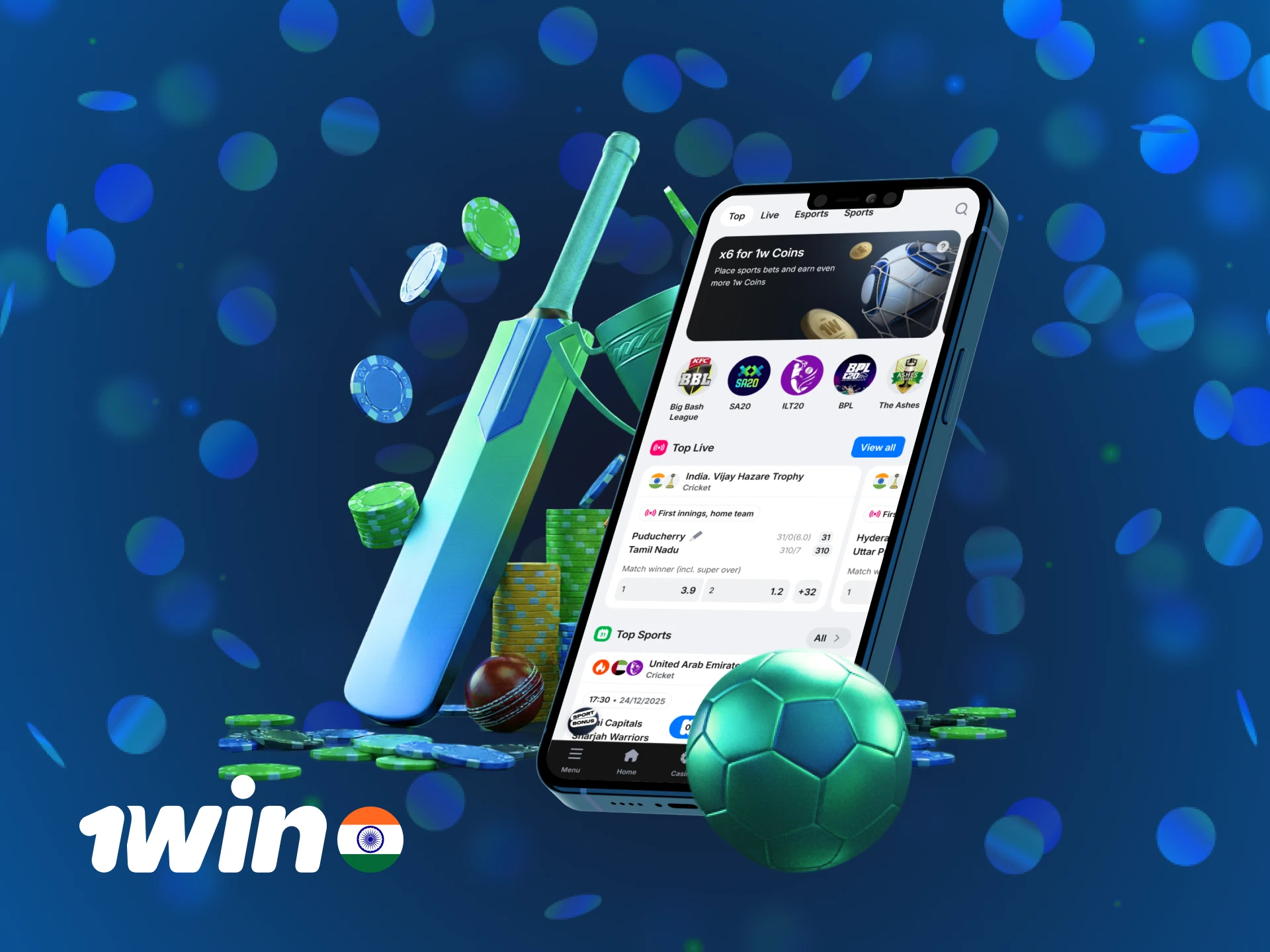 Place different types of bets during your 1win registration journey.