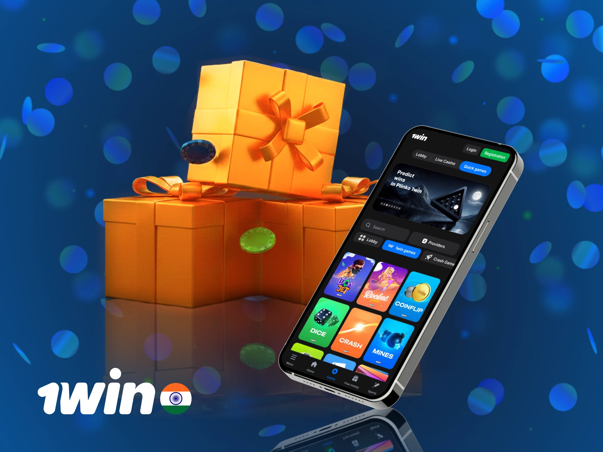 Get a welcome bonus after the 1win registration process is finished.