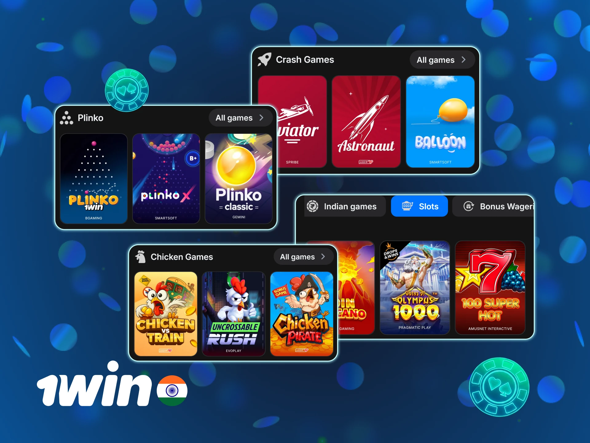Play the most popular casino games at the official 1win website.