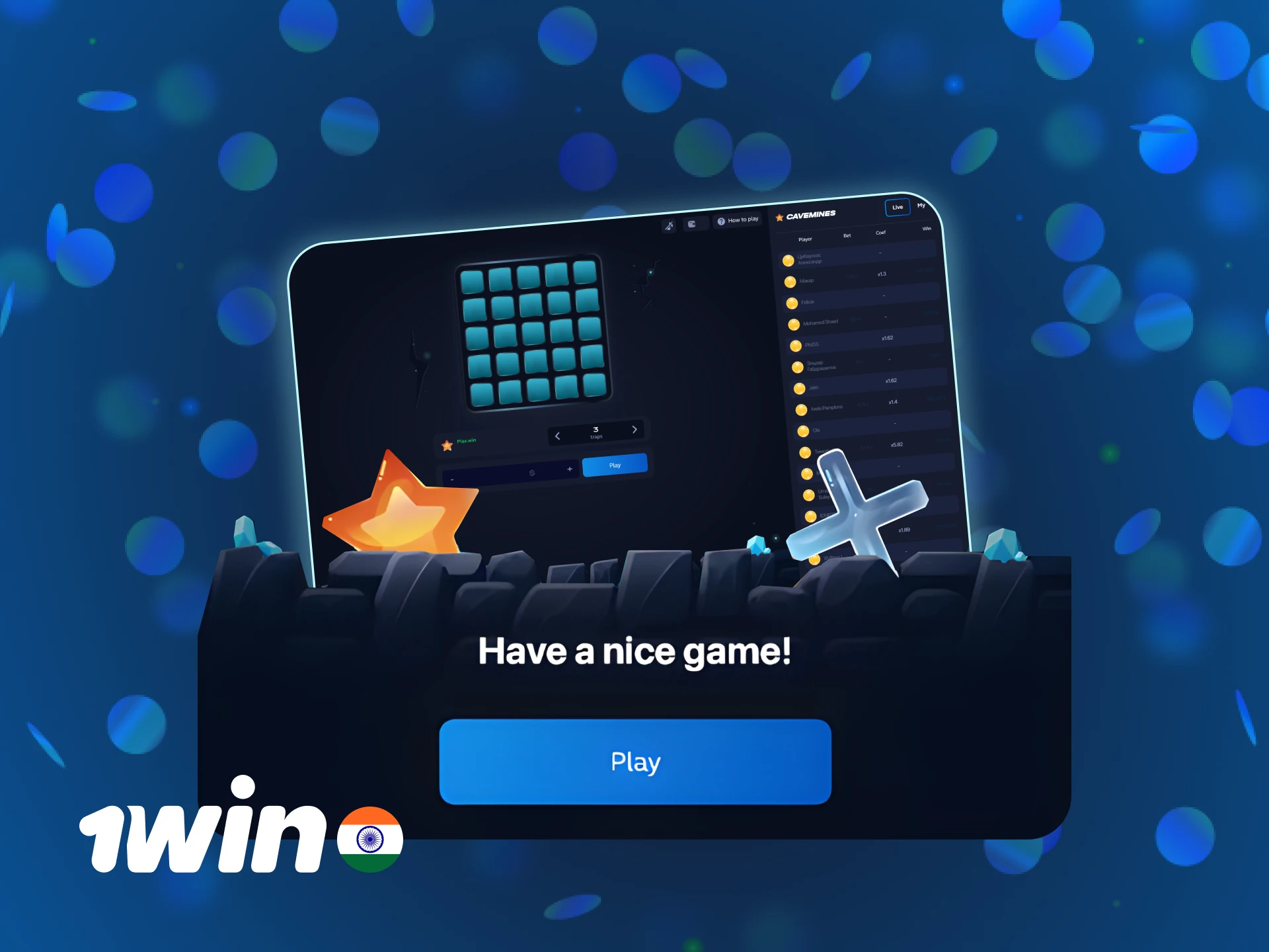 Activate the 1win Mines demo mode to play without risks.