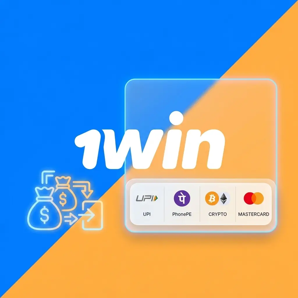 1win deposit methods including UPI, PayTM, PhonePE, GPay, cryptocurrency, Visa, and Mastercard for instant funding