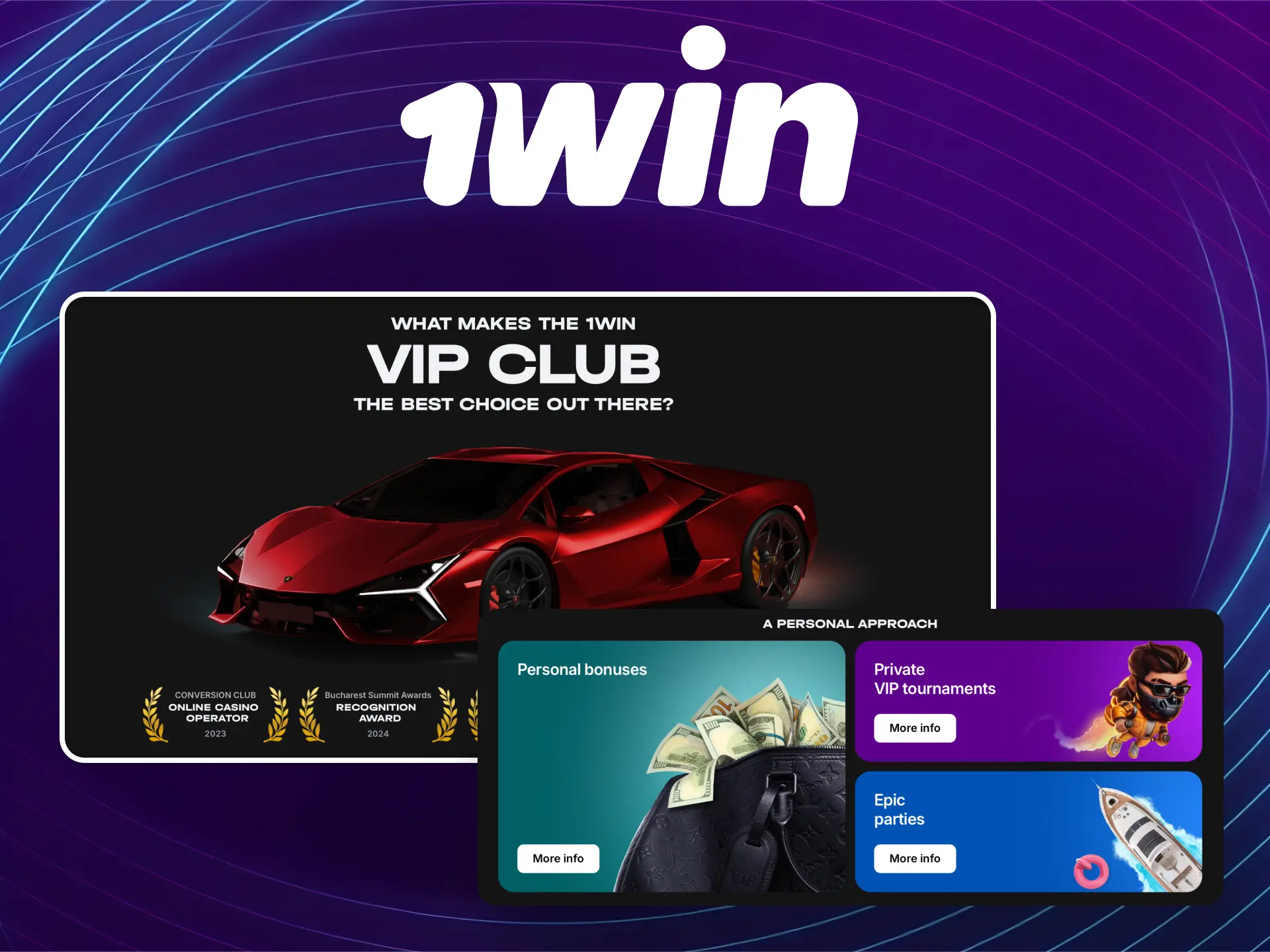 1win VIP Club with exclusive rewards, cashback, and personal account manager.