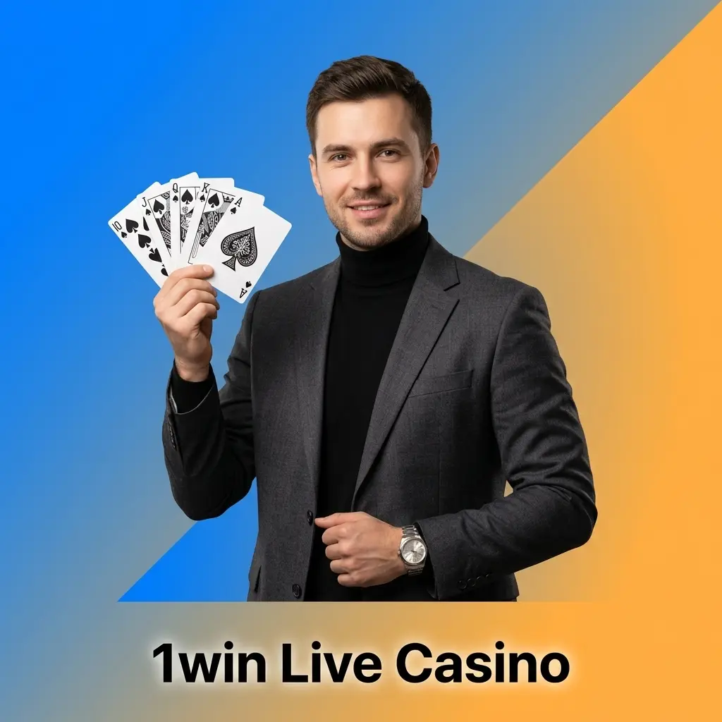 1win Live Casino with real human dealers streaming blackjack, roulette, baccarat, and game shows from professional studios