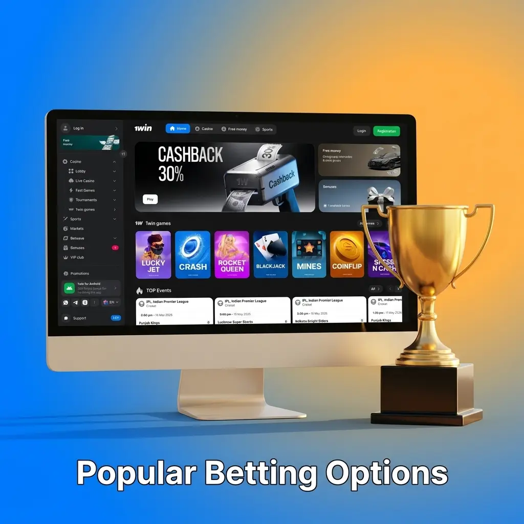 1win sportsbook betting options including live betting, pre-game lines, and multi live accumulator features